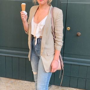 Zara Linen Blazer - size S